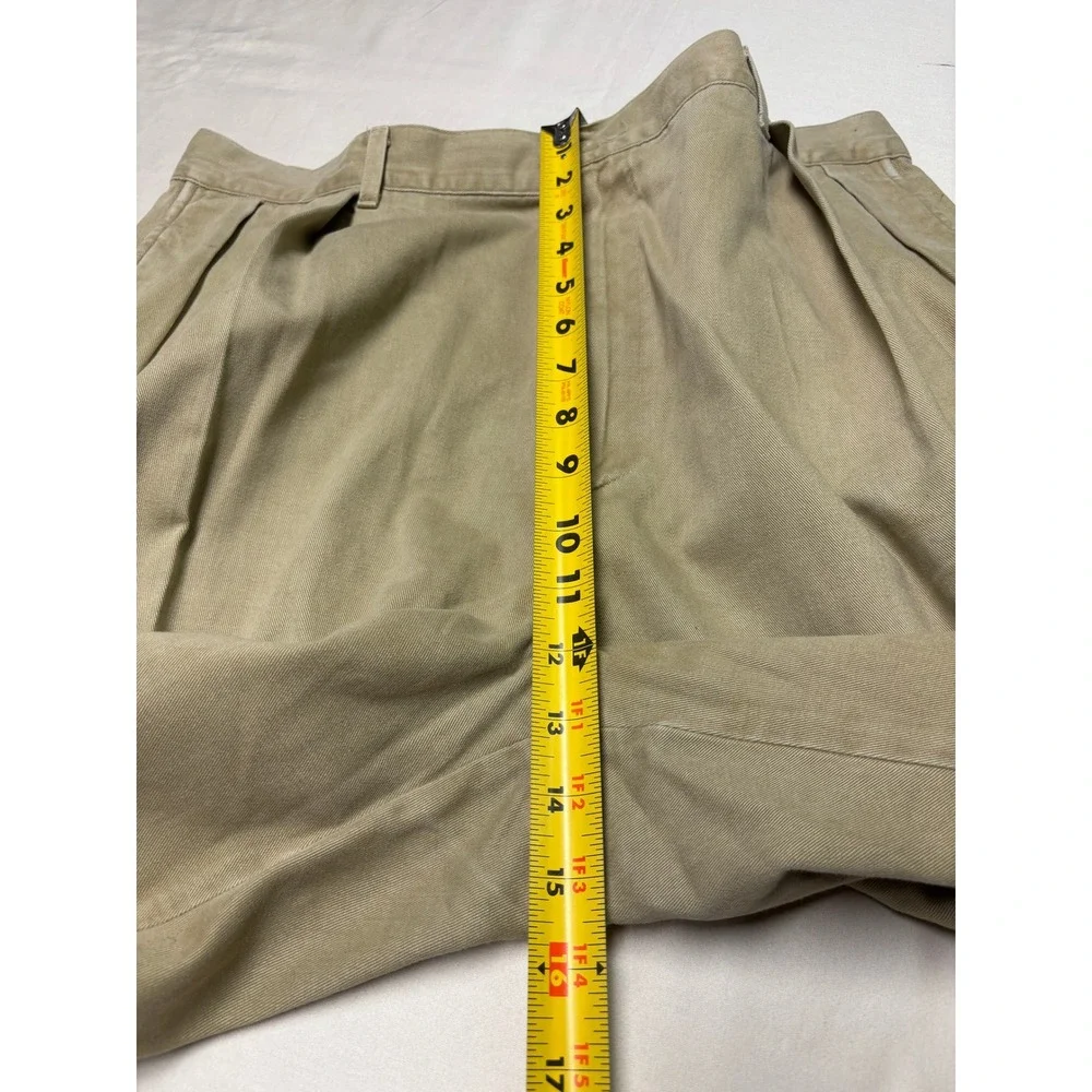Vintage 90s  Polo Ralph Lauren Chino Pants 38x30 Khaki Pleated Made in USA